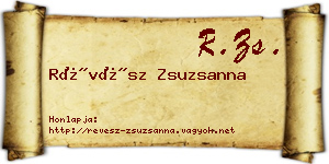 Révész Zsuzsanna névjegykártya